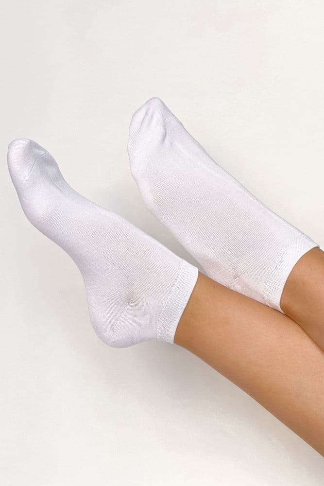 Носки короткие бамбук 36-41 (белый) — 2