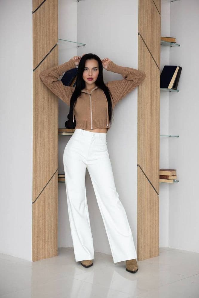 Кофта з капюшоном на блискавці ONE SIZE (кемел) — 6