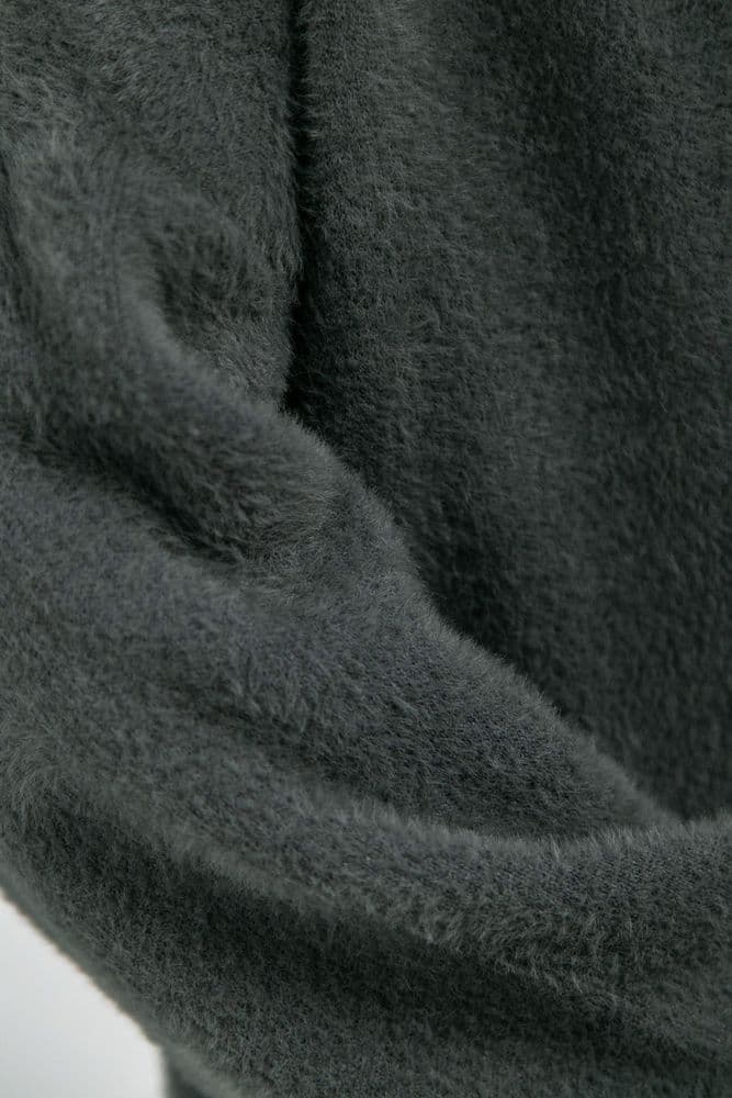 Кардиган максі з манжетами ONE SIZE (сірий) — 8