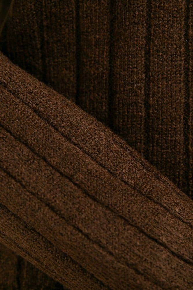 Костюм свитер+юбка ONE SIZE (коричневый) — 7