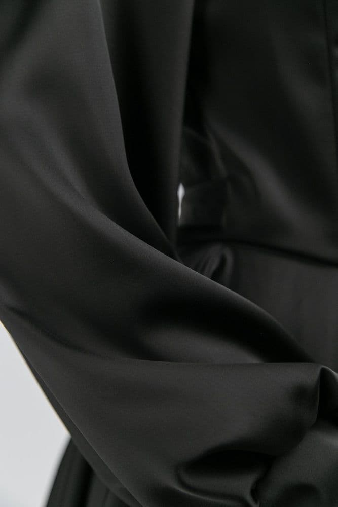 Плаття міні на запах ONE SIZE (чорний) — 8