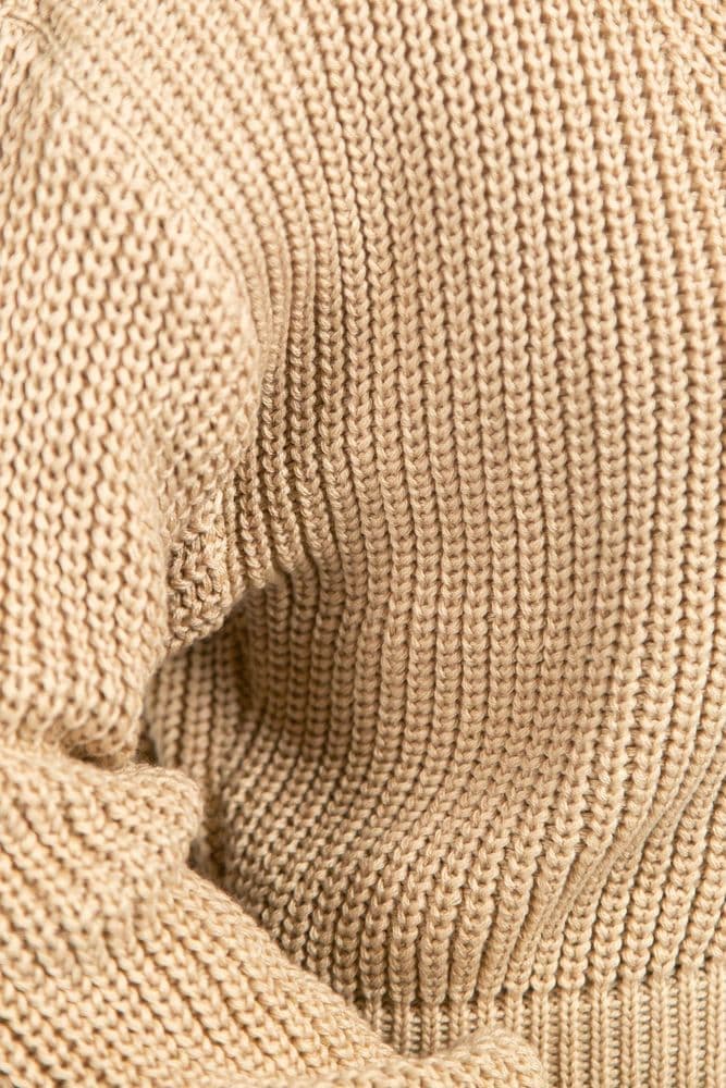 Кардиган короткий з золотими ґудзиками ONE SIZE (беж) — 8