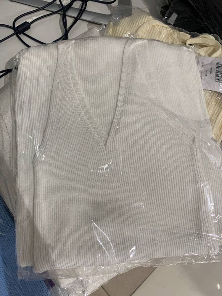 Платье трикотажное миди A41 ONE SIZE (молочный) — 1