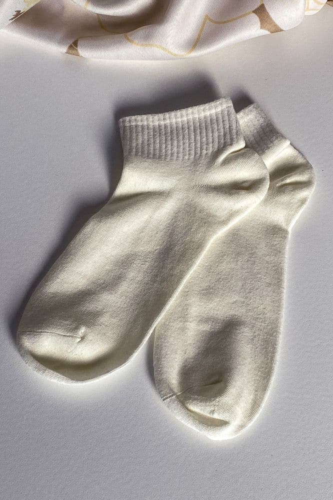 Носки короткие бамбук 36-41 (молоко) — 4