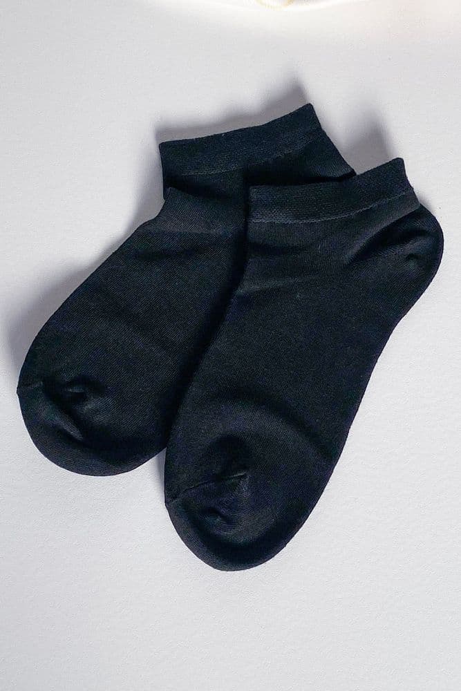 Носки короткие шелк 36-41 (черный) — 3