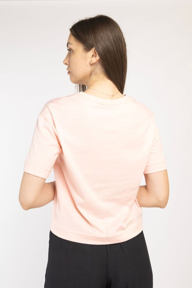 Футболка укороченная V-44 ONE SIZE (розовый нежный) — 5