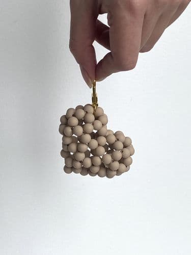 Брелок Сердце 8 (капучино)