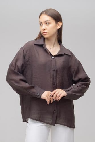 Рубашка органза (шоколад)