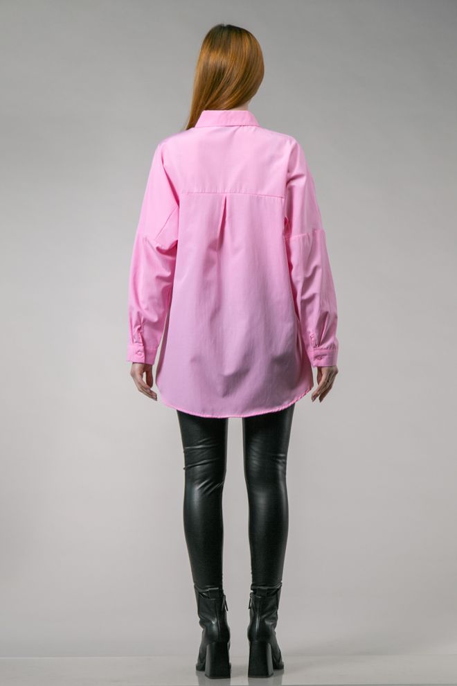 Рубашка оверсайз (розовый)