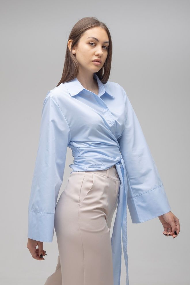 Сорочка з паском ONE SIZE (блакитний)