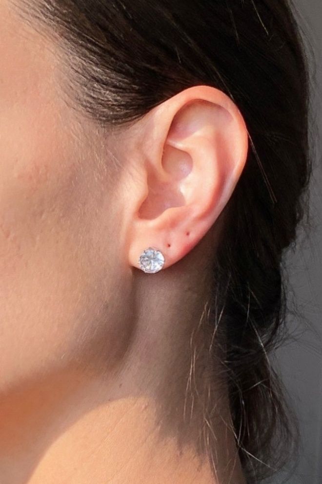 Сережки з цирконієм 8