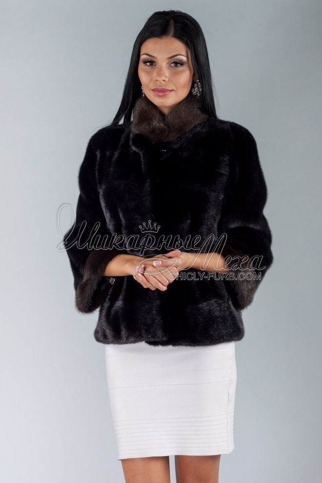 Полушубок из меха норки Асида