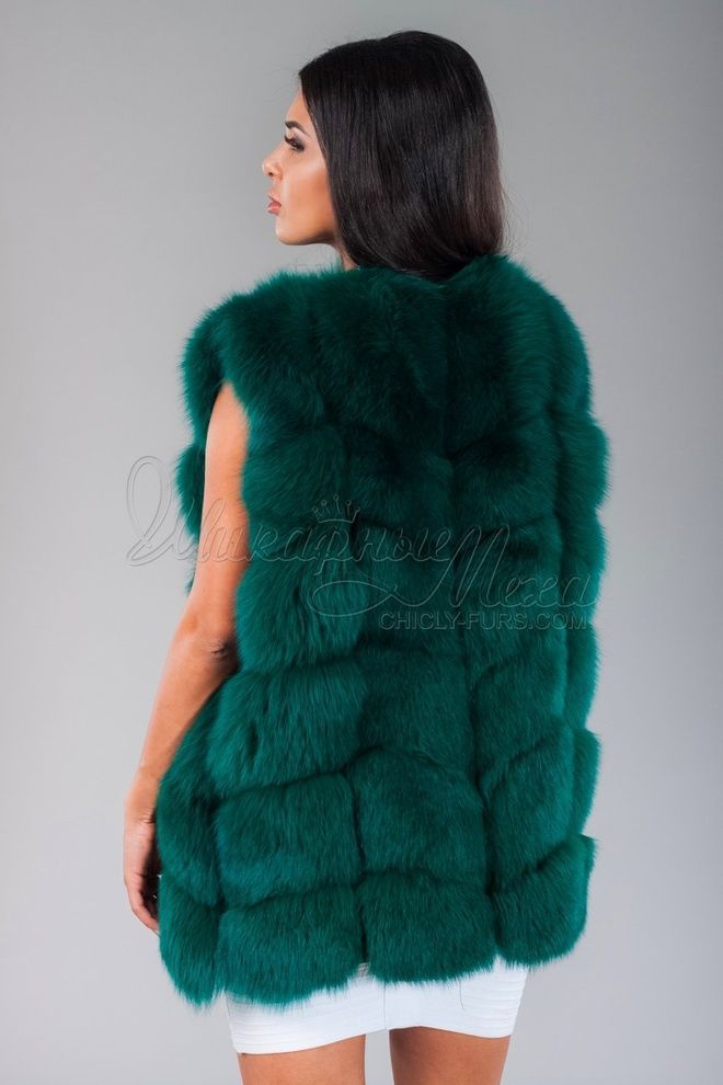 Жилетка из меха песца Нинэль Жилетка из меха песца Нинэль