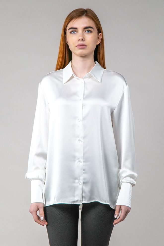 Блуза из шифона (белый)