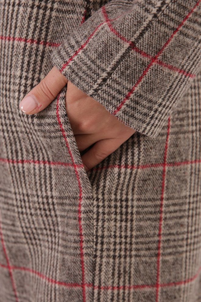 Пальто из шерстяной ткани Кирама