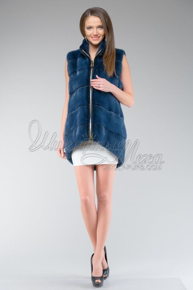 Жилетка из меха норки Верония