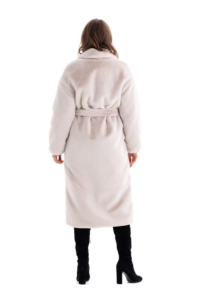 Шуба з еко-хутра Емілія (молоко) Шуба з еко-хутра Емілія (молоко)