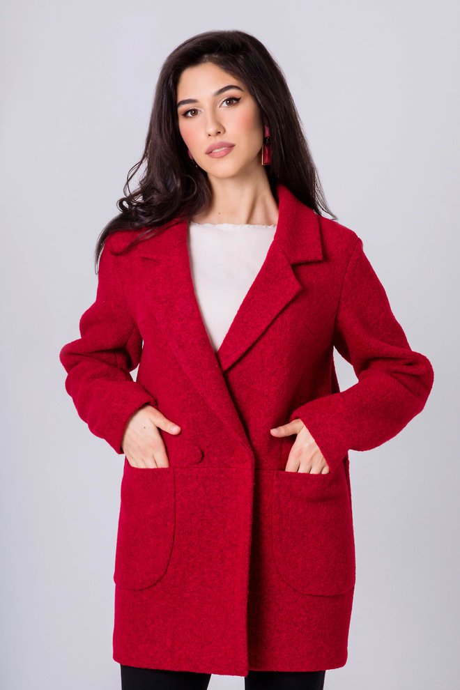 Пальто-пиджак Бланка красный 744259