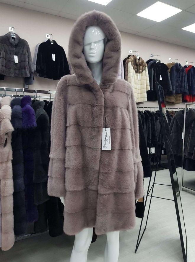 Шуба-трансформер из меха норки 4 в 1 Юкин