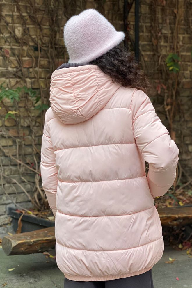 Куртка боченок с резинкой по низу 821 (нежно-розовый)