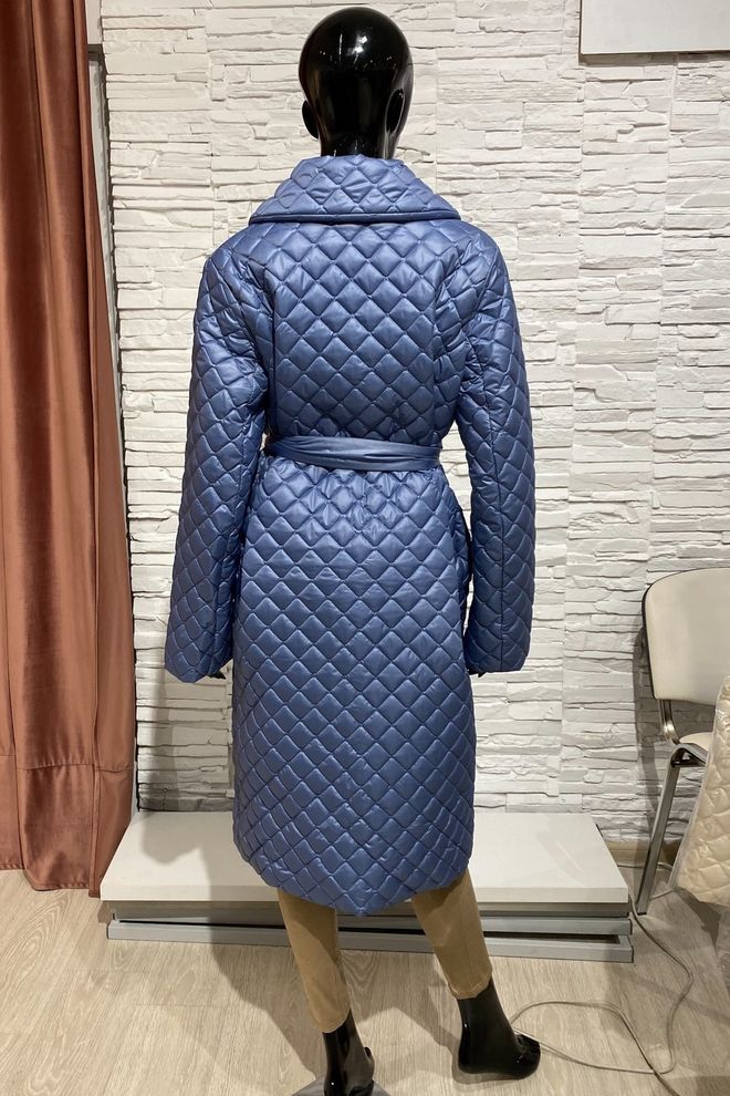 Пальто стёганное женское (синий)
