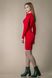Платье силуэтное трикотажное (красное)