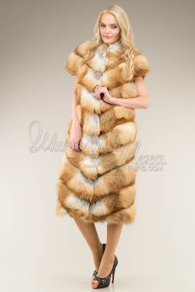 Жилетка из меха лисы Дениз Жилетка из меха лисы Дениз