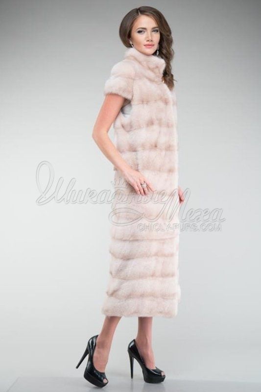 Жилетка-трансформер из меха норки 2 в 1 Квин Жилетка-трансформер из меха норки 2 в 1 Квин