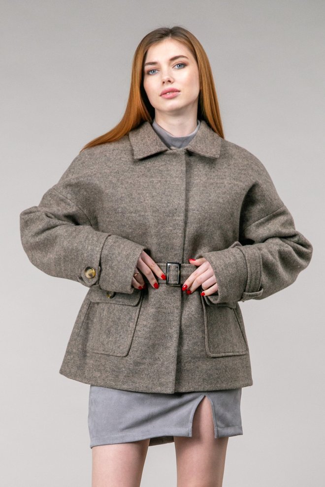 Пальто зимнее из шерстяной ткани 335 (809)