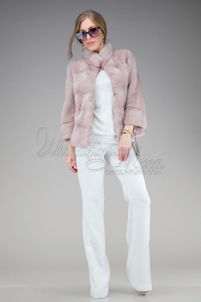 Полушубок из меха норки Хильда