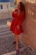 Платье корсет мини (красный)