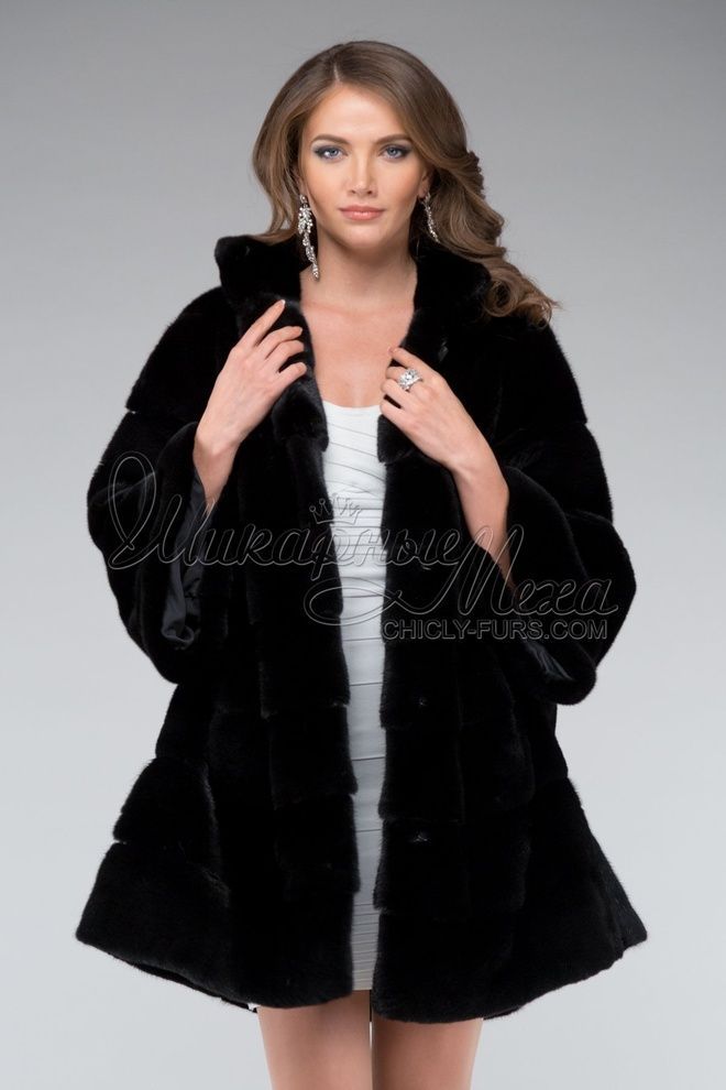 Шуба из меха норки Варя