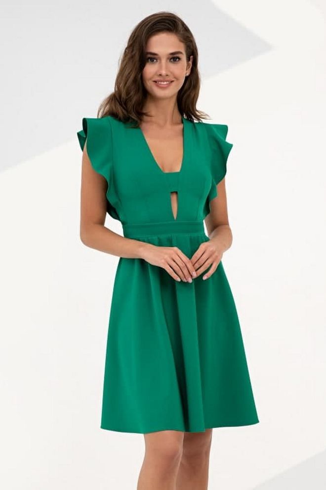 Платье летнее зеленого цвета Рина
