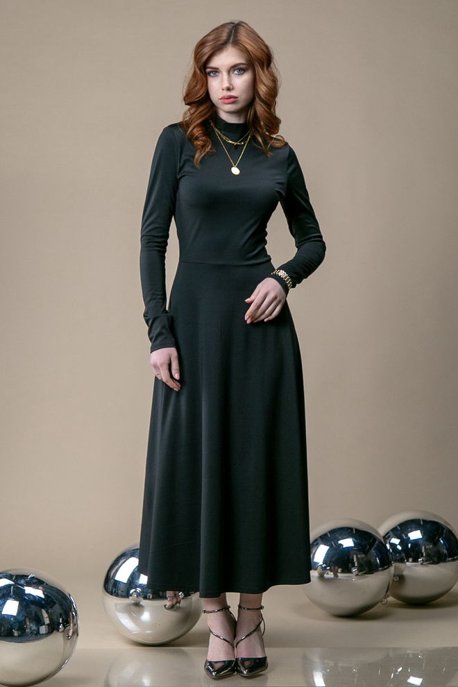 Плаття А-силуету (чорний)