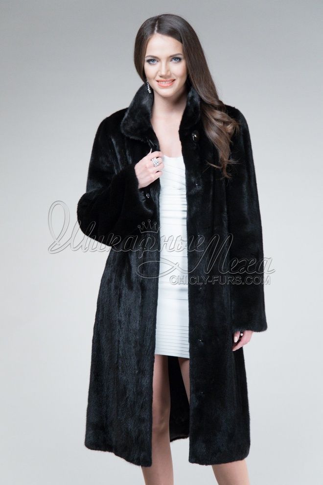 Шуба из меха норки Канди