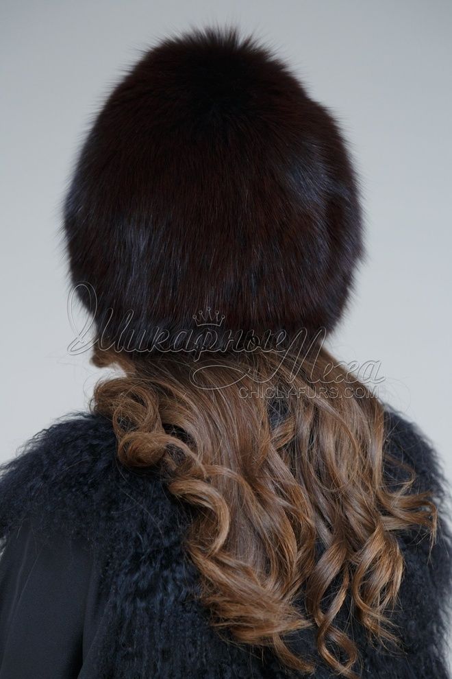 Шапка из меха песца Янина