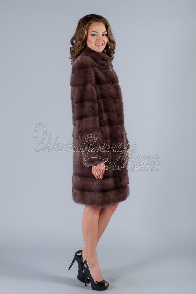 Шуба из меха норки Владлена