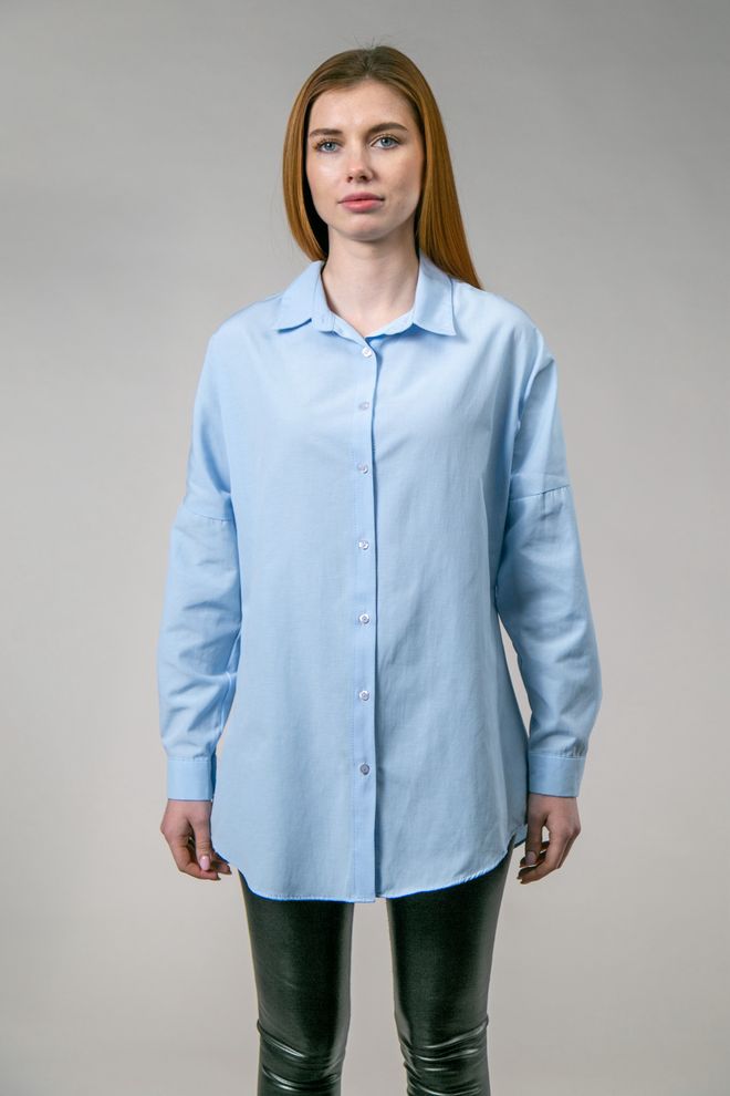 Рубашка оверсайз (голубой)