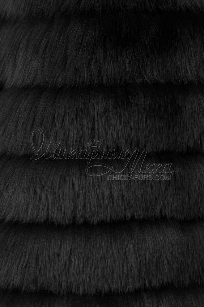 Жилетка-трансформер из меха песца 2 в 1 Эмбер