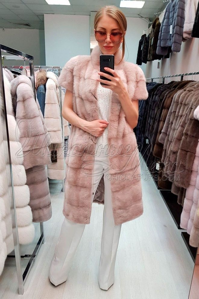 Жилетка-трансформер из меха норки 2 в 1 Мариша Жилетка-трансформер из меха норки 2 в 1 Мариша